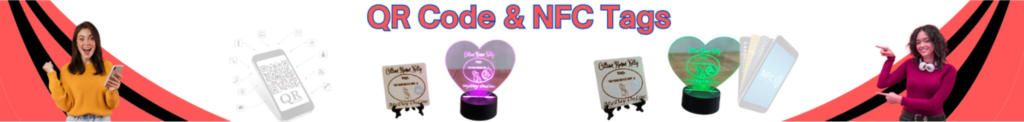 Personalised Laser Engraved QR Codes and NFC Tags