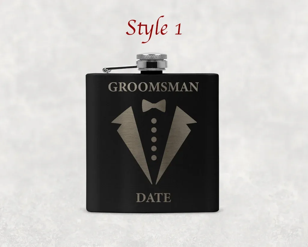 Engraved Hip Flask  - Wedding Styles