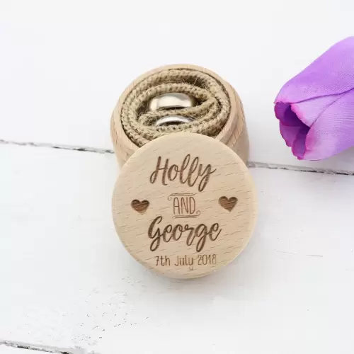 Willow Hearts Wedding Ring Box